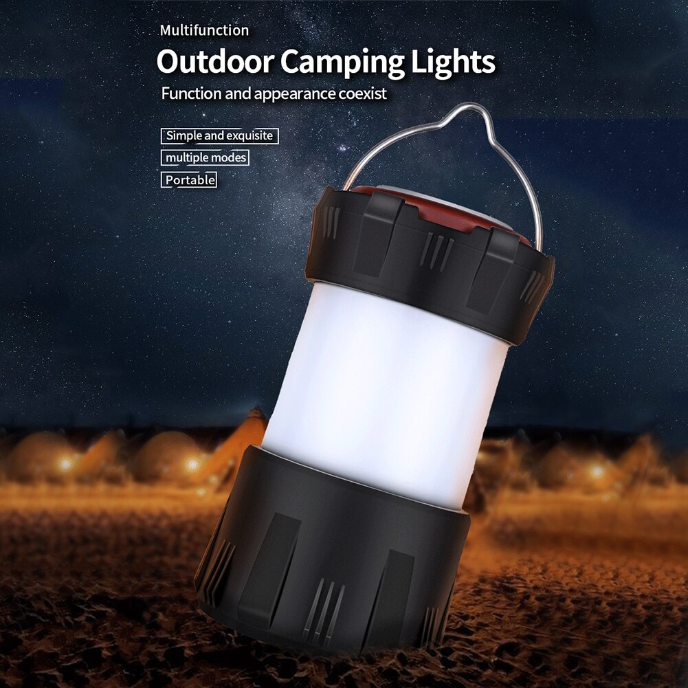 Cheap Goat Tents Multifunction LED Emergency Lights USB Rechargeable Portable Tent Lamp Waterproof Camping Light with Magnet Base for Outdoor   